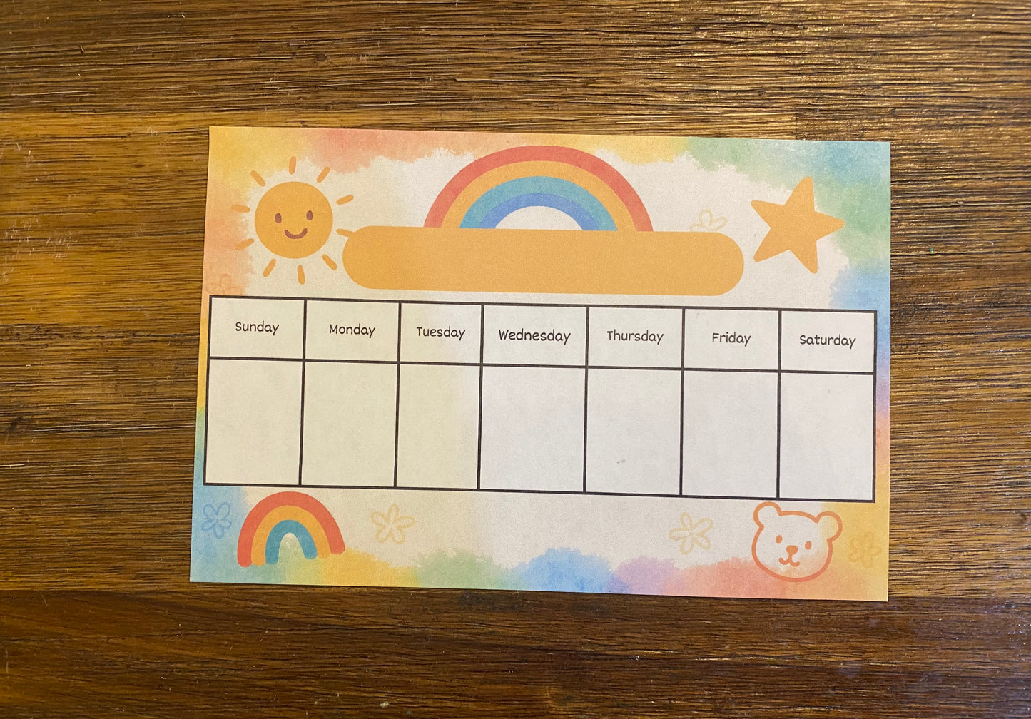 Daily Visual Routine Magnet + Feelings Check-In Chart – Rainbow Theme | Dry Erase Fridge Tools for Toddlers & Preschoolers