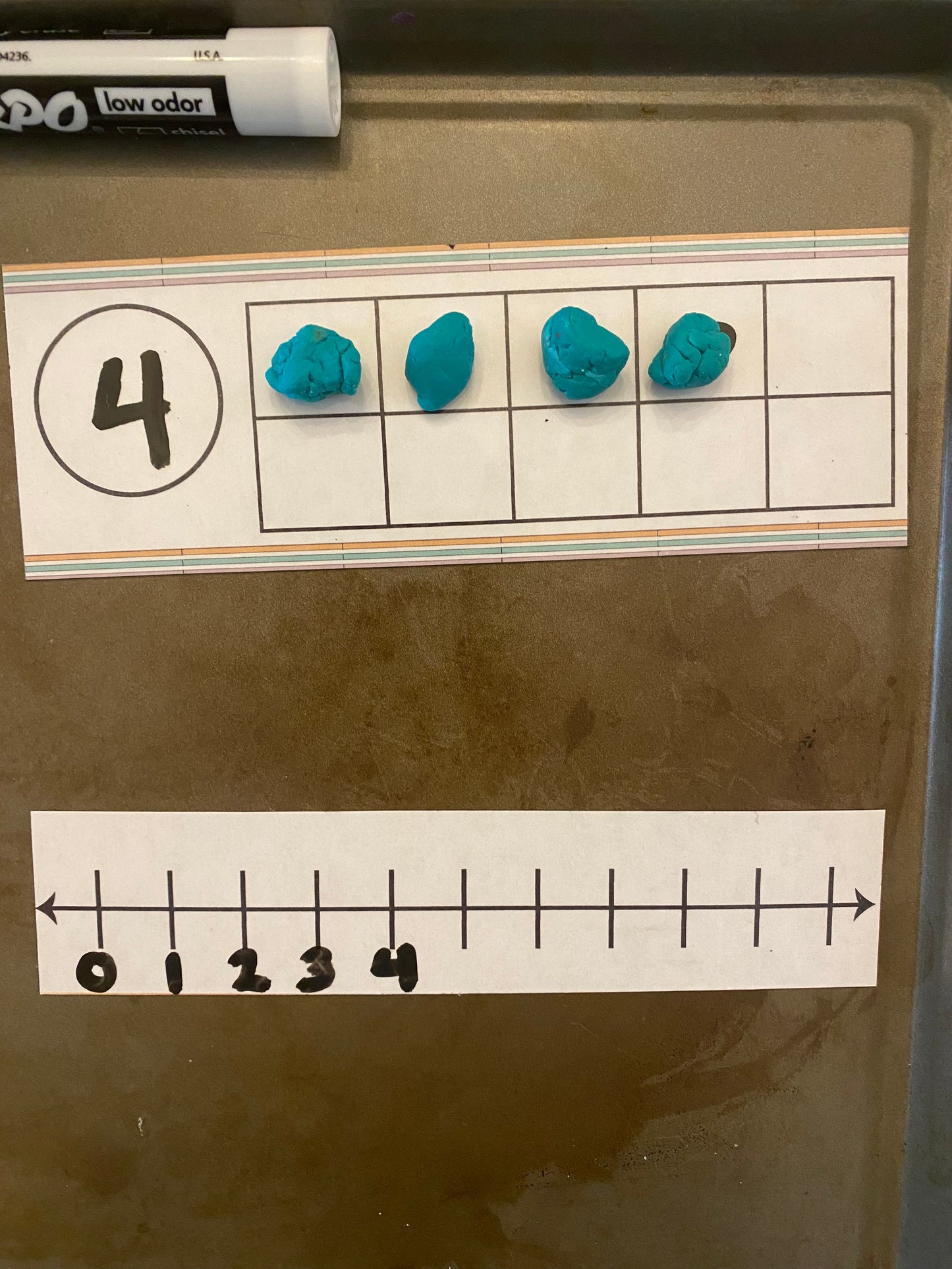 Dry Erase Magnet Learning Strips – Word Building, Sight Words, Tens Frame, Number Line | Reusable Fridge-Friendly Tools
