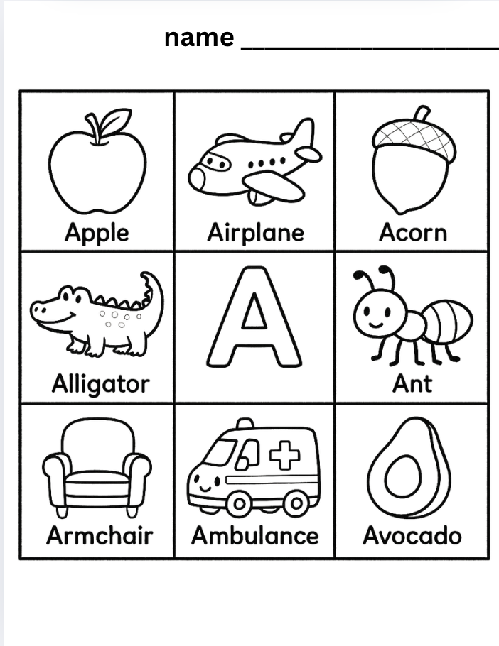 Alphabet Starter Pack – Printable A to Z Activity Pages