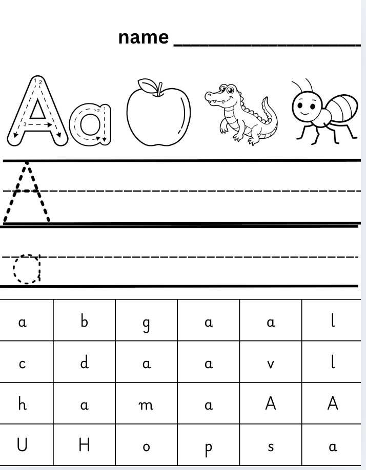 Alphabet Starter Pack – Printable A to Z Activity Pages