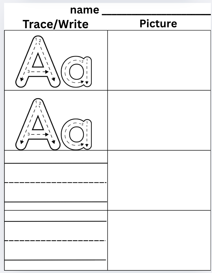 Alphabet Starter Pack – Printable A to Z Activity Pages