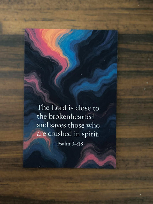 Psalm 34:18 Magnet – The Lord is Close to the Brokenhearted
