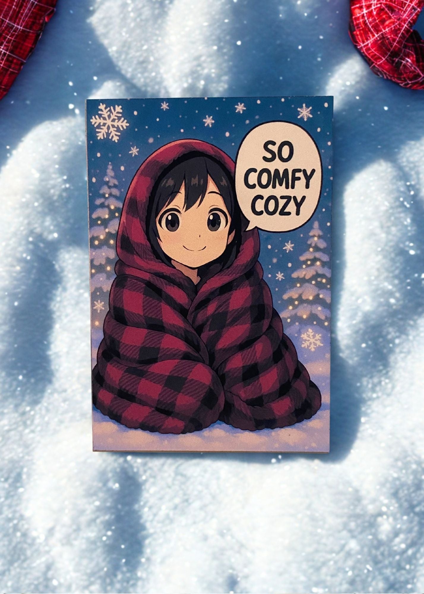 Winter Magnet Pack – Set of 6 Cozy Aesthetic Quote Magnets | 2x3 Fridge Decor for the Holiday Season