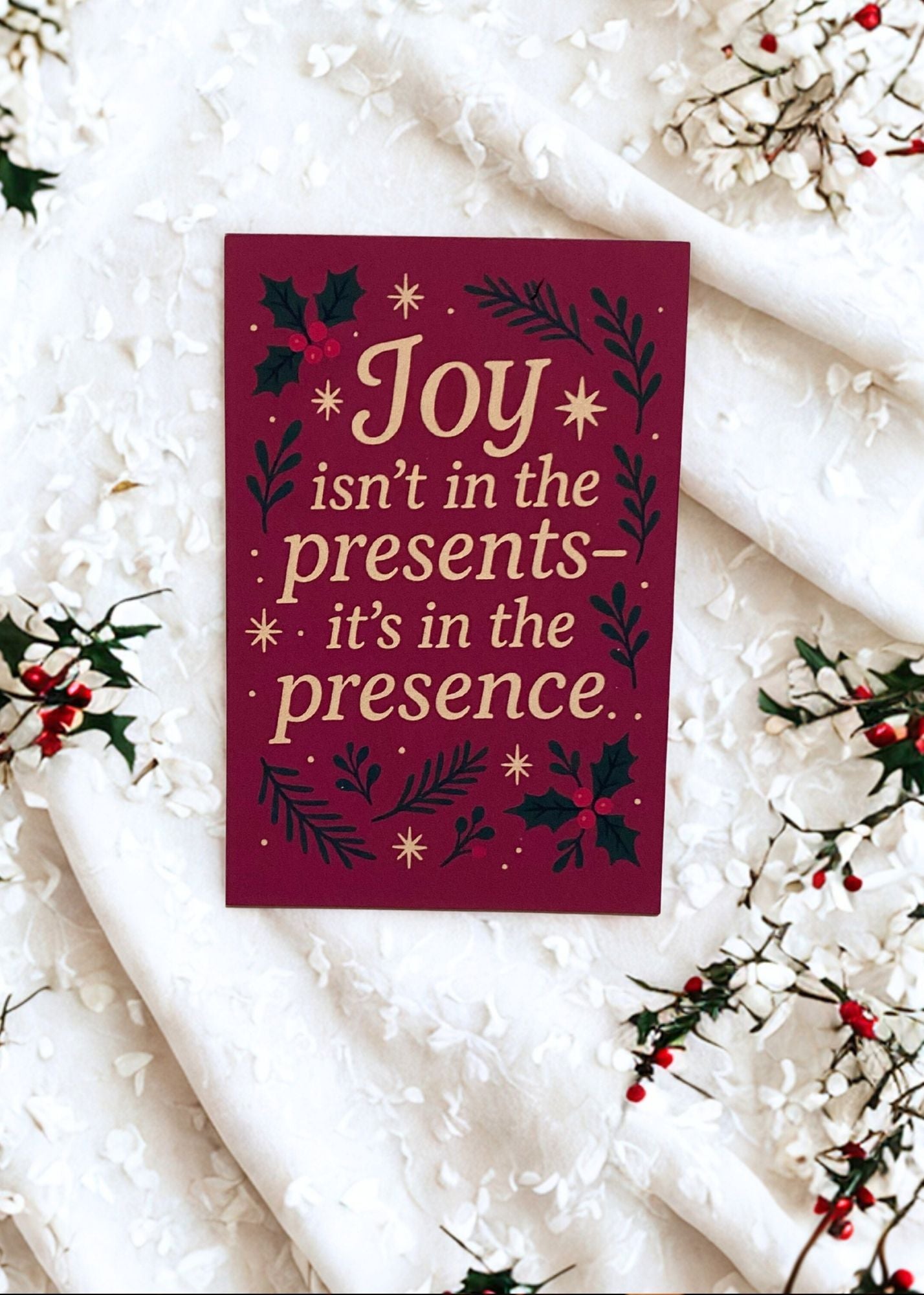 Winter Magnet Pack – Set of 6 Cozy Aesthetic Quote Magnets | 2x3 Fridge Decor for the Holiday Season