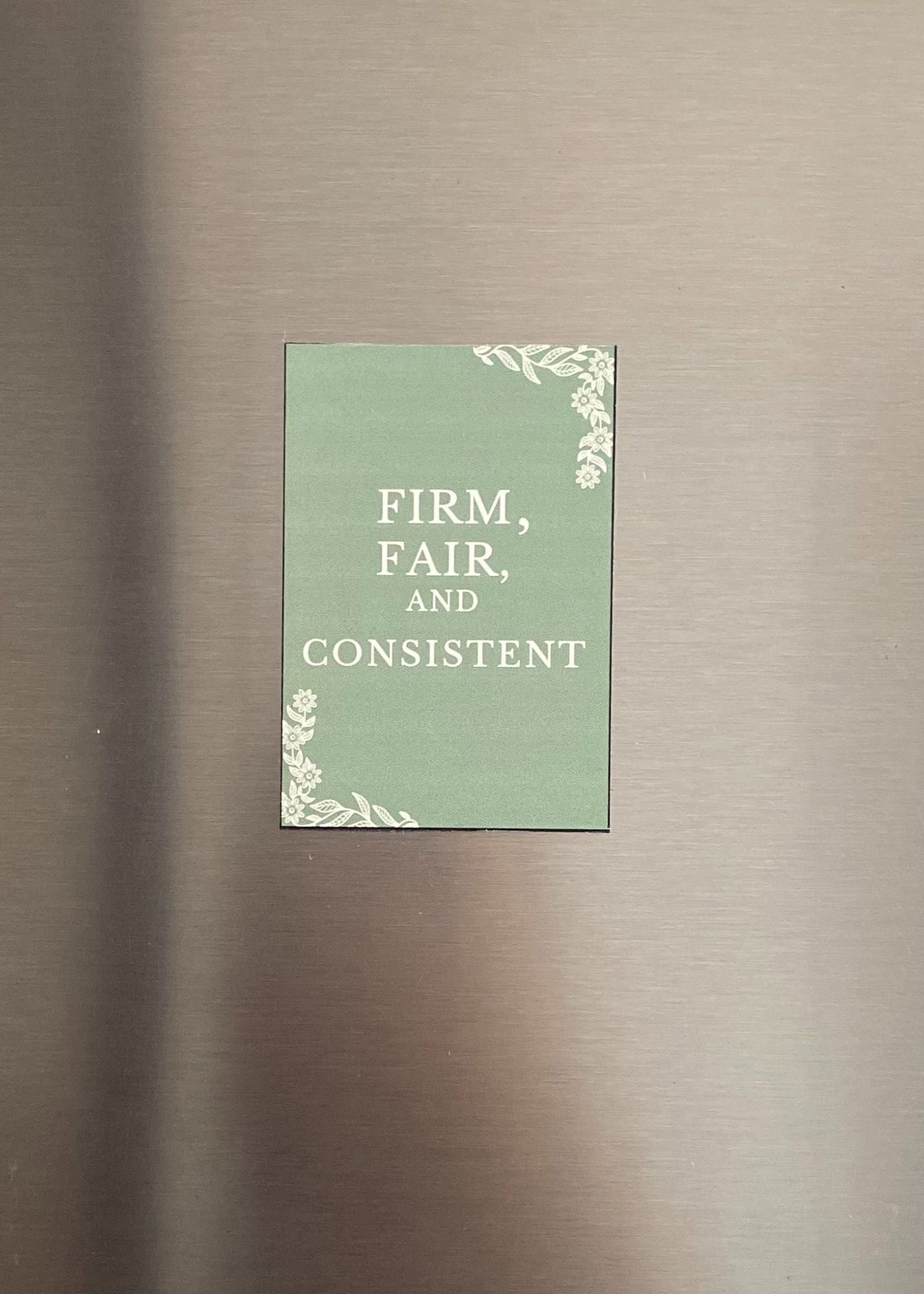 Firm, Fair, and Consistent Magnet