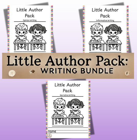 Little Author Pack: Kindergarten Writing Bundle