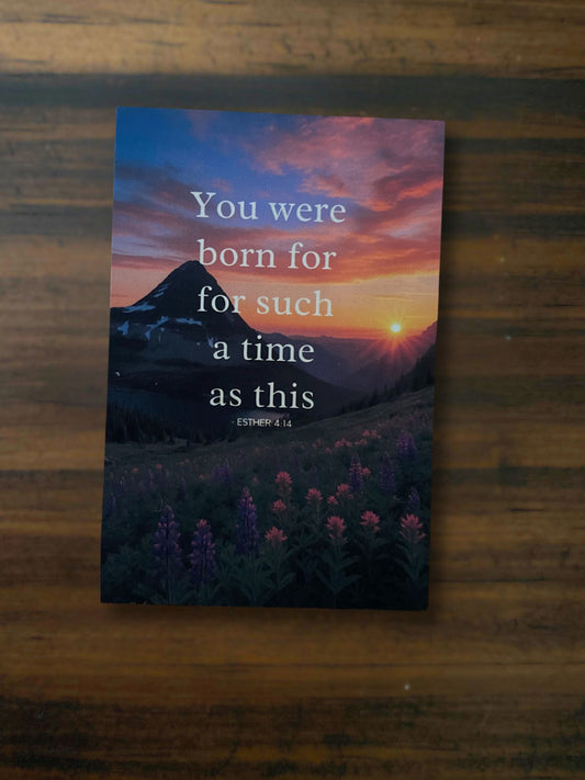 Esther 4:14 Scripture Magnet – “You Were Born for Such a Time as This” | Inspirational Christian Gift
