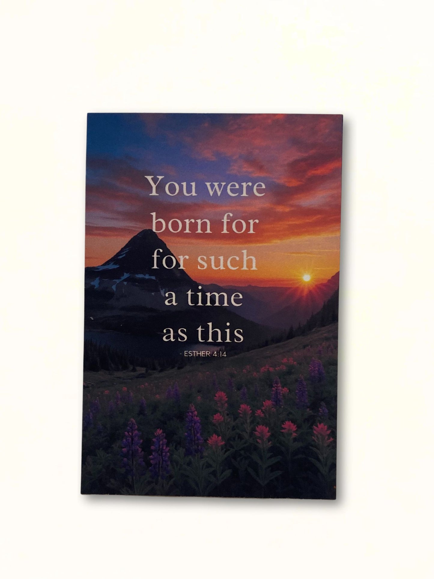 Esther 4:14 Scripture Magnet – “You Were Born for Such a Time as This” | Inspirational Christian Gift