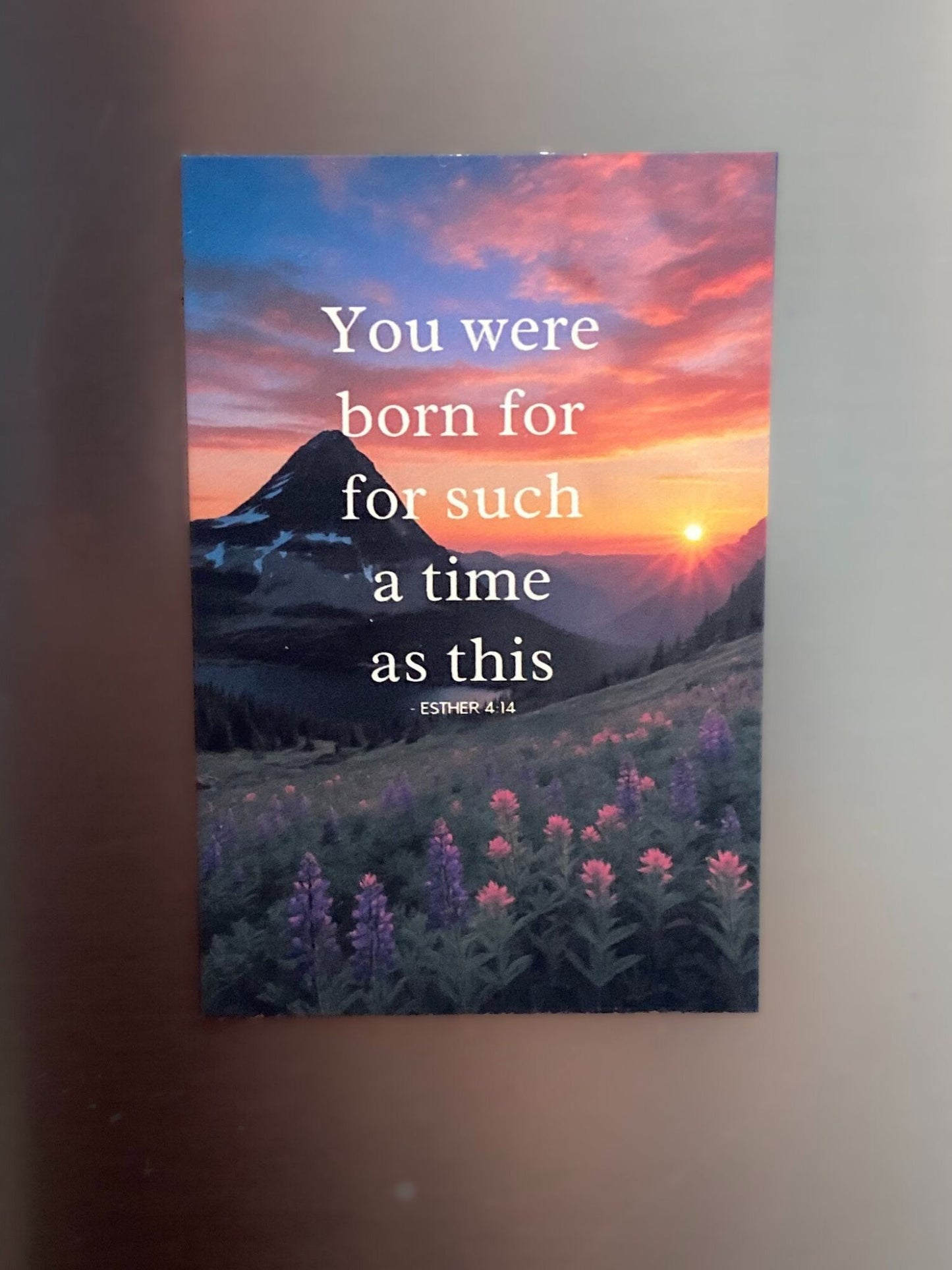 Esther 4:14 Scripture Magnet – “You Were Born for Such a Time as This” | Inspirational Christian Gift