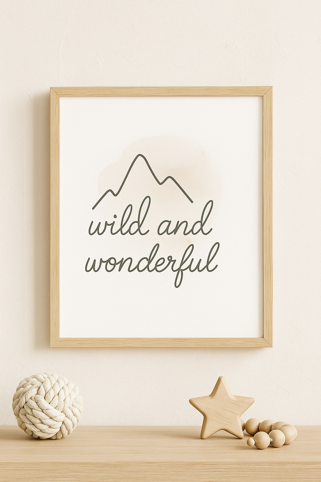 Neutral Nursery Wall Art Set of 7 (Digital Download) – Minimalist Line Art Prints for Kids Room & Baby Nursery Decor