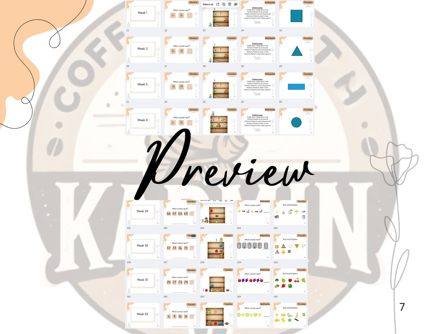 Free Kindergarten Math Warmups Workbook sample