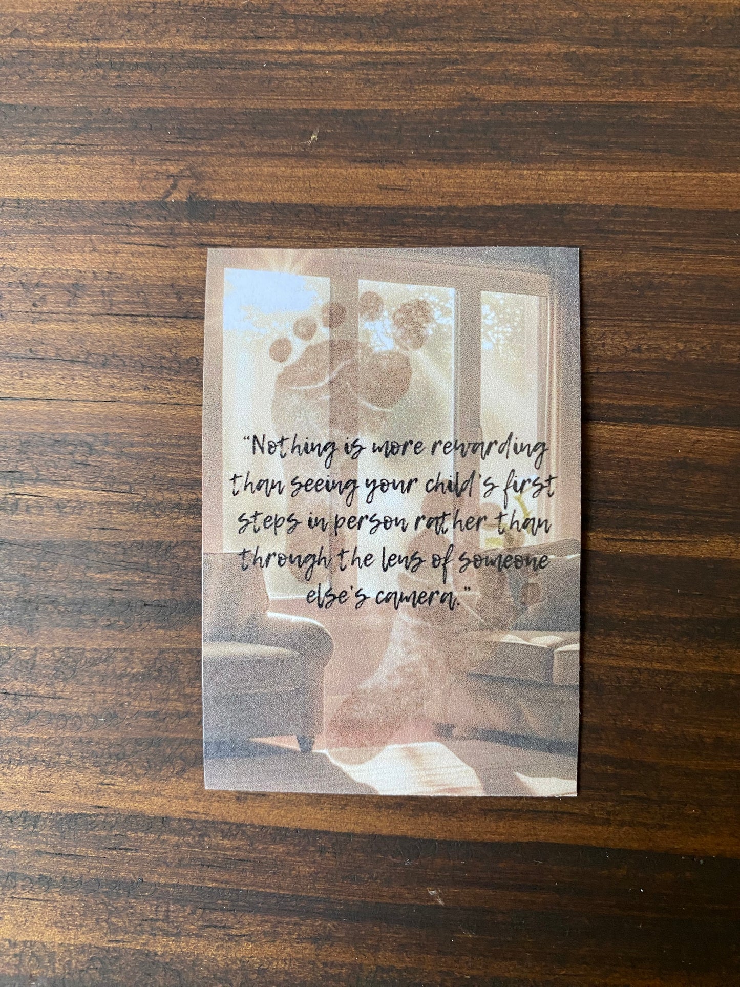 “First Steps in Person” Magnet – Laminated Finish
