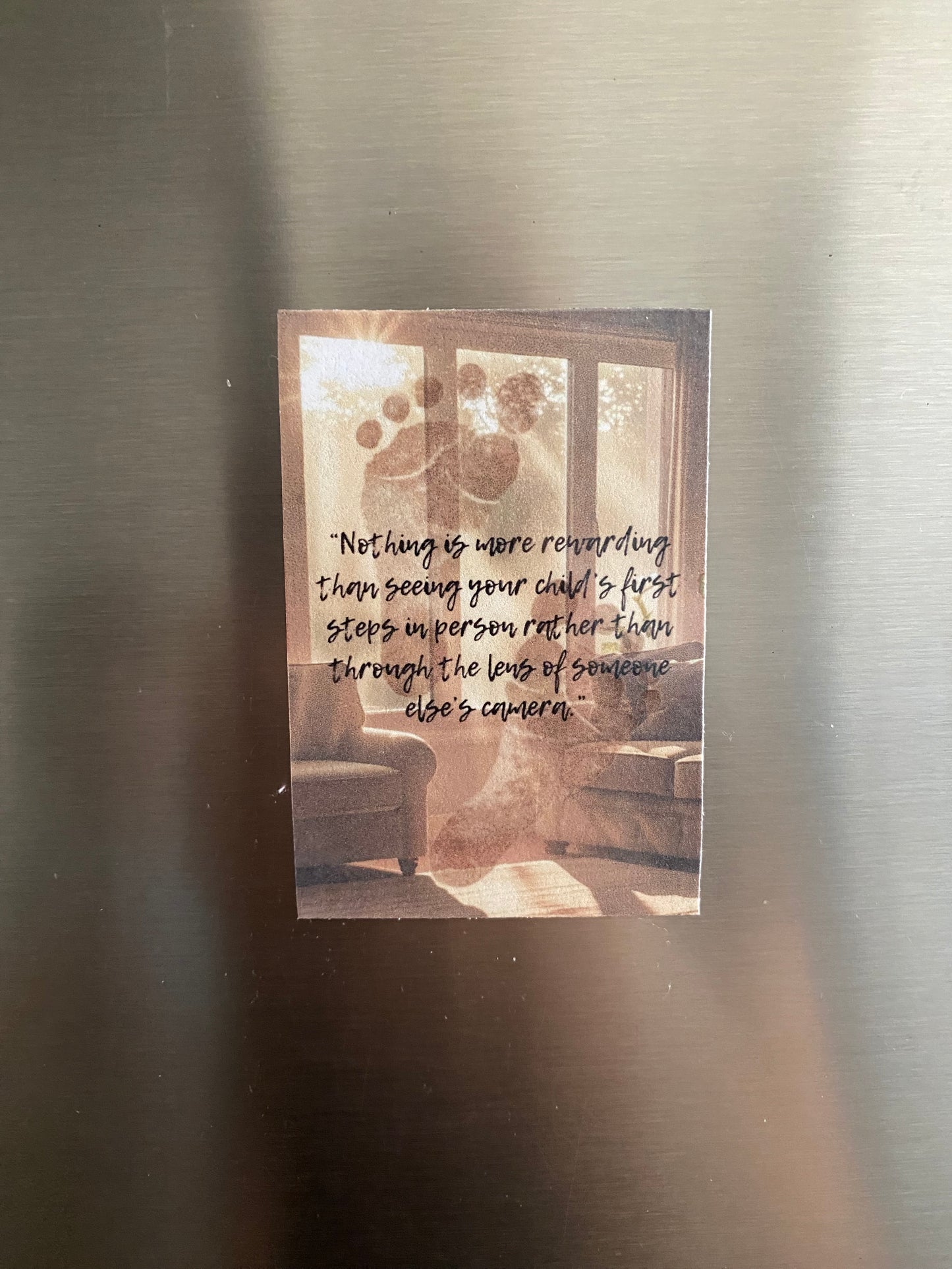 “First Steps in Person” Magnet – Laminated Finish