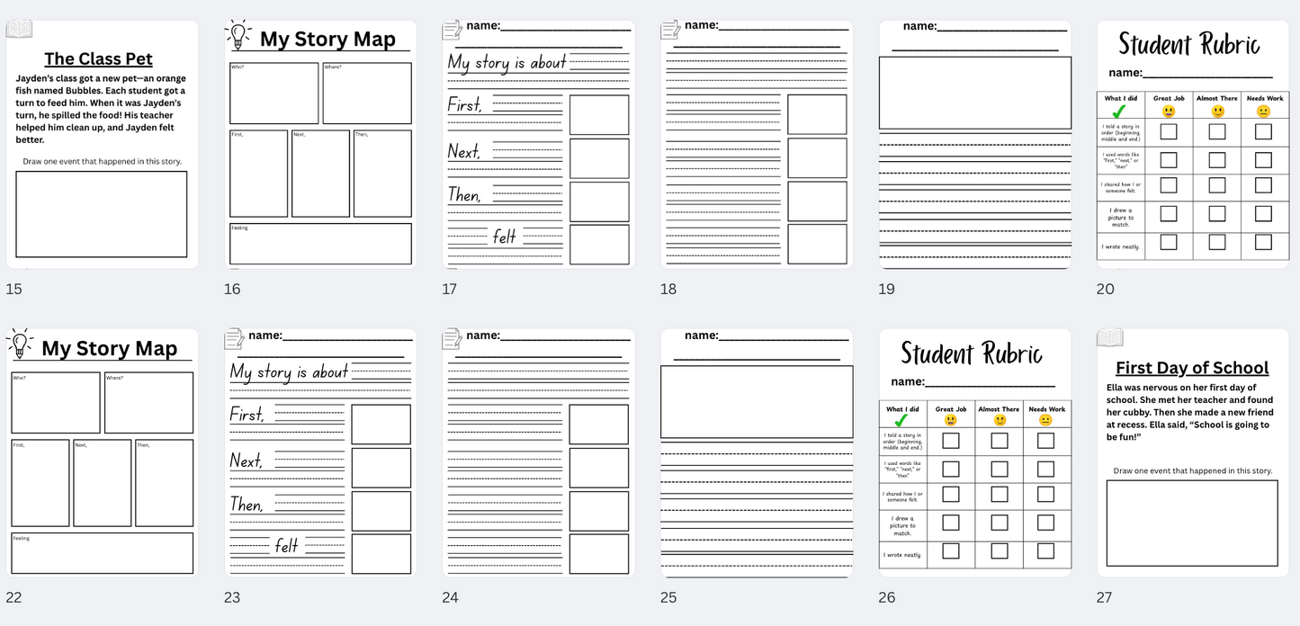 Little Author Pack: Narrative Writing (Kindergarten)
