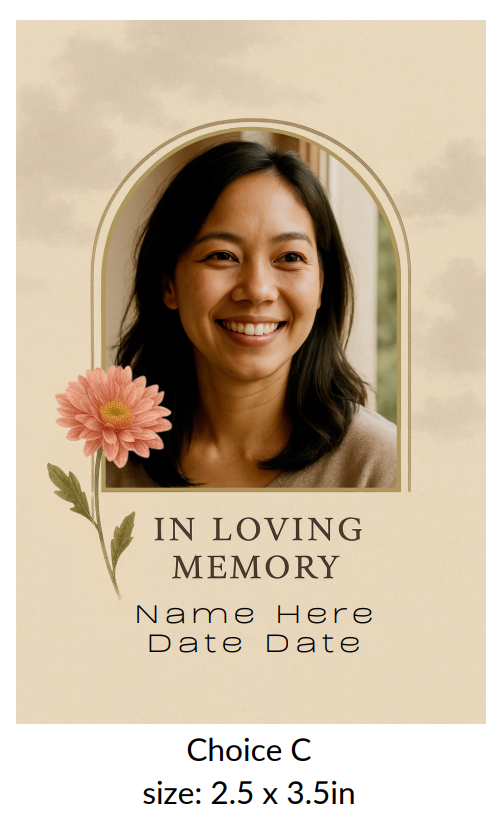 Custom Magnet – In Loving Memory Keepsake