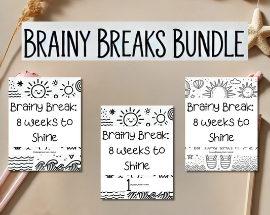 Brainy Breaks Bundle: Summer Learning from Pre-K to 2nd Grade