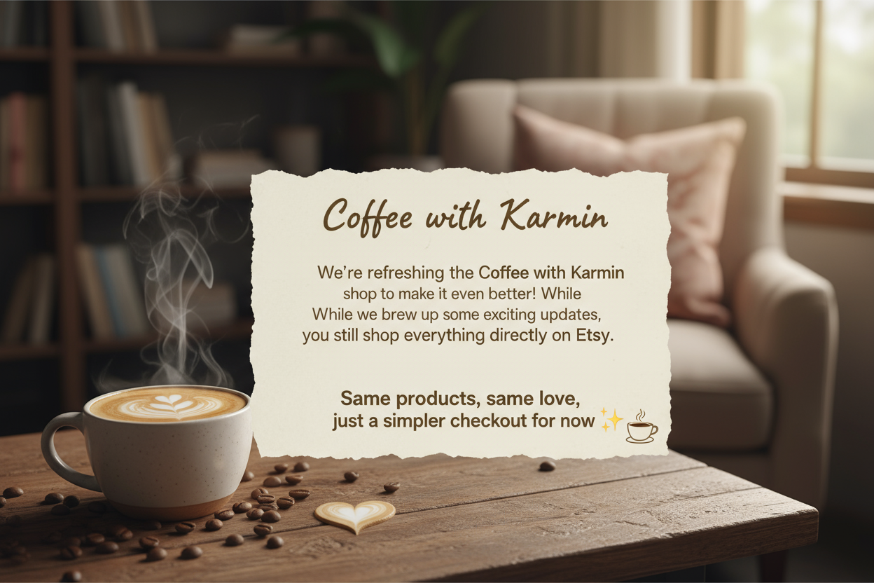 Coffee with Karmin shop announcement