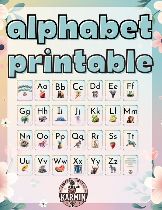 Alphabet Wall Cards | A-Z Printable